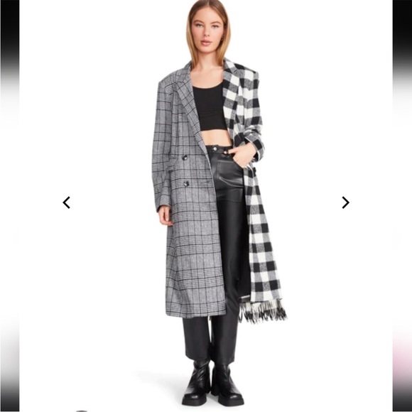 Steve Madden Jackets & Blazers - NEW Steve Madden Emily Plaid Coat NWT